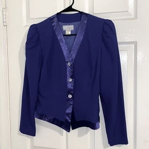 Blazer with shoulder pads